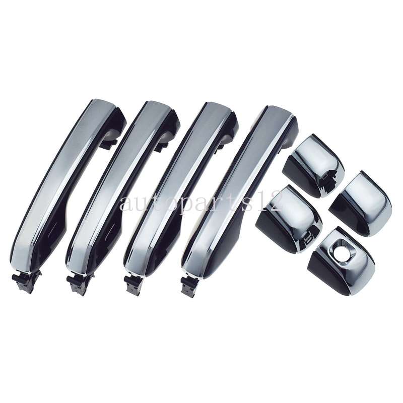 Set of 4 Exterior Door Handles Chrome FL FR RL RR For Lexus GX460 2010-2021
