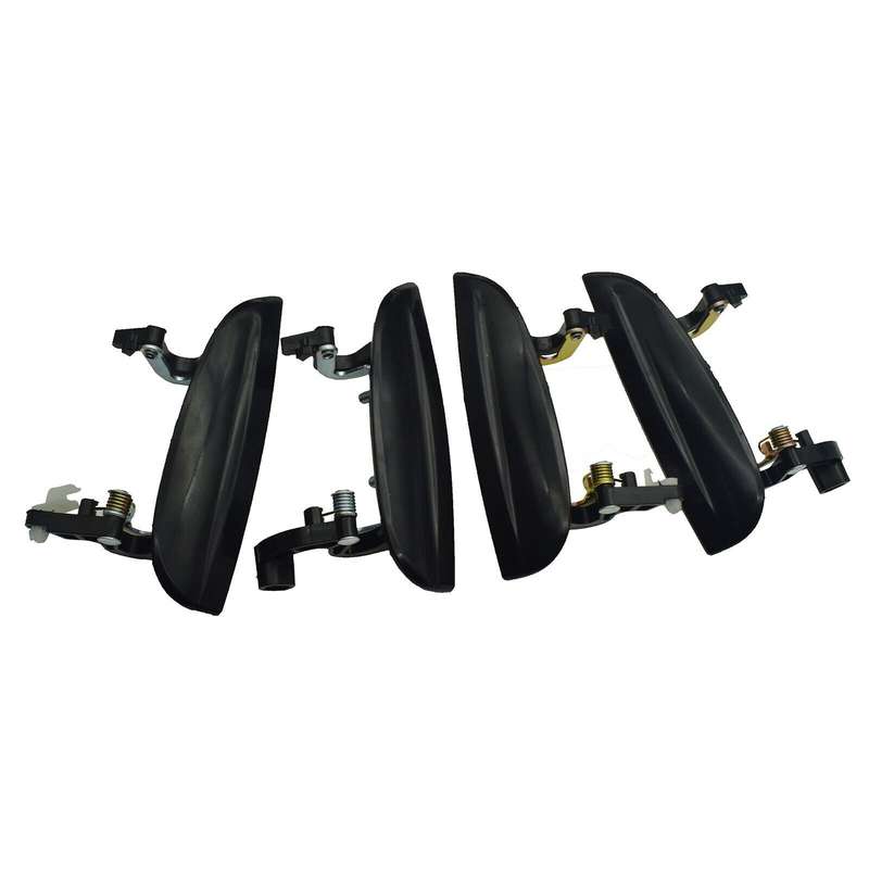 Black Exterior Outside Door Handles Set of 4 FL FR RL RR For 2003-2005 Kia Rio