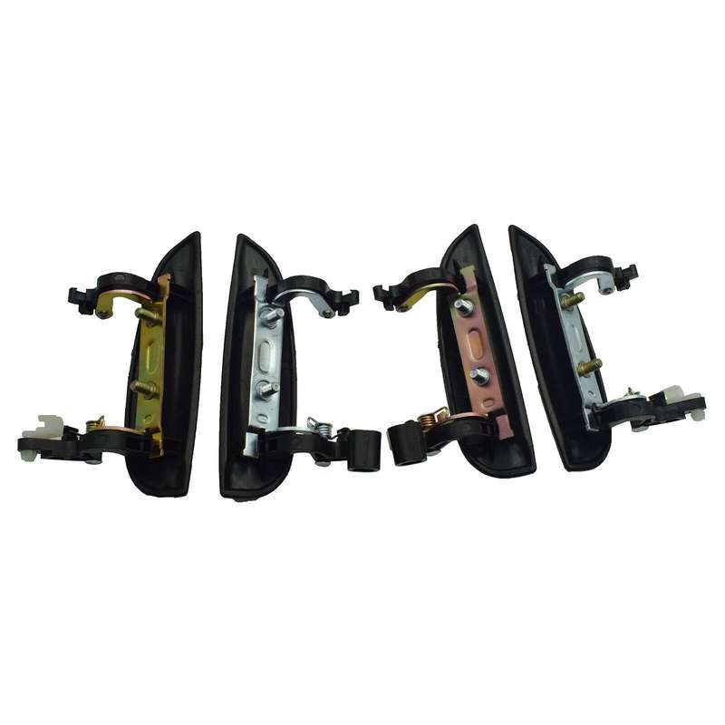 Black Exterior Outside Door Handles Set of 4 FL FR RL RR For 2003-2005 Kia Rio