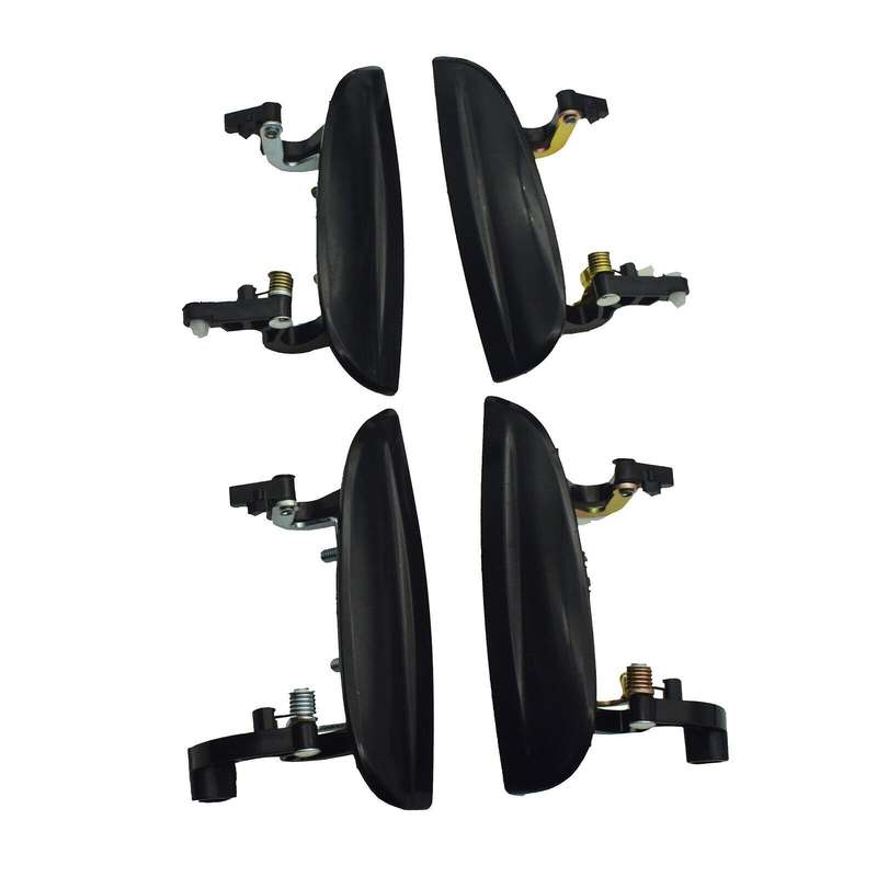 Black Exterior Outside Door Handles Set of 4 FL FR RL RR For 2003-2005 Kia Rio