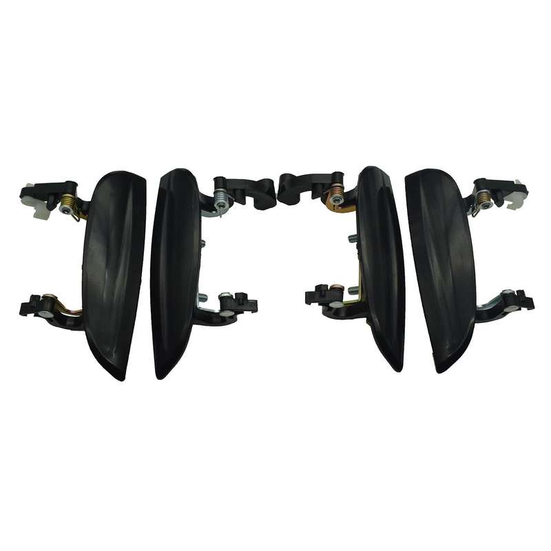 Black Exterior Outside Door Handles Set of 4 FL FR RL RR For 2003-2005 Kia Rio