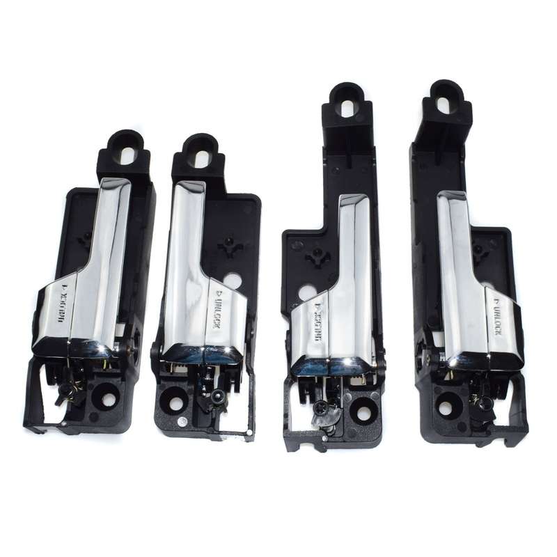 4Pcs Front Rear Left Right Inside Interior Chrome Door Handle For Ford Fusion