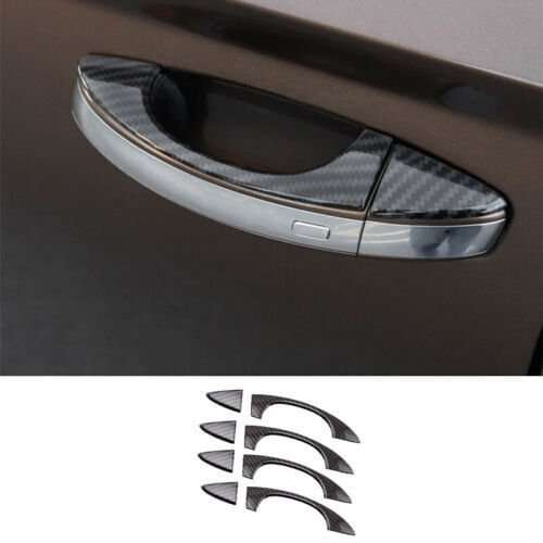 For Volkswagen Taos 21-23 ABS Carbon Fiber Exterior Side Door Handle Cover Trim