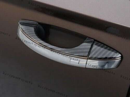 For Volkswagen Taos 21-23 ABS Carbon Fiber Exterior Side Door Handle Cover Trim