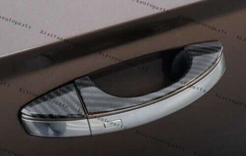 For Volkswagen Taos 21-23 ABS Carbon Fiber Exterior Side Door Handle Cover Trim