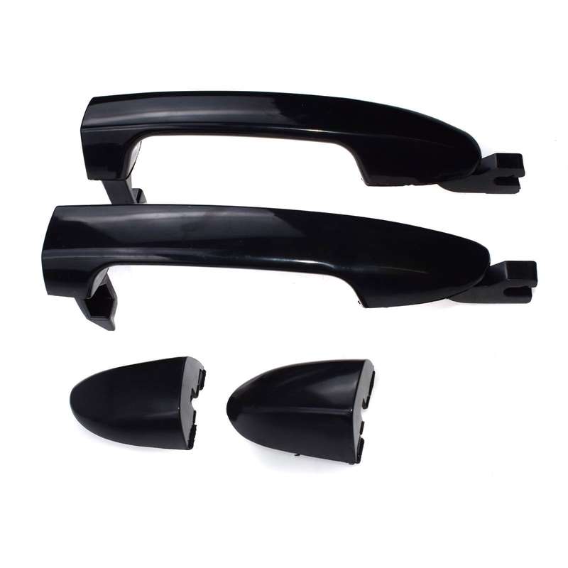 Outside Door Handles Pair Rear Left Driver Right Passenger Primed Black For Kia