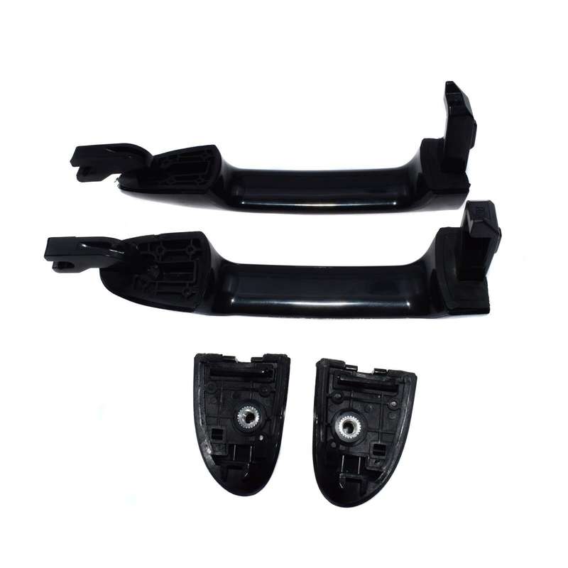 Outside Door Handles Pair Rear Left Driver Right Passenger Primed Black For Kia
