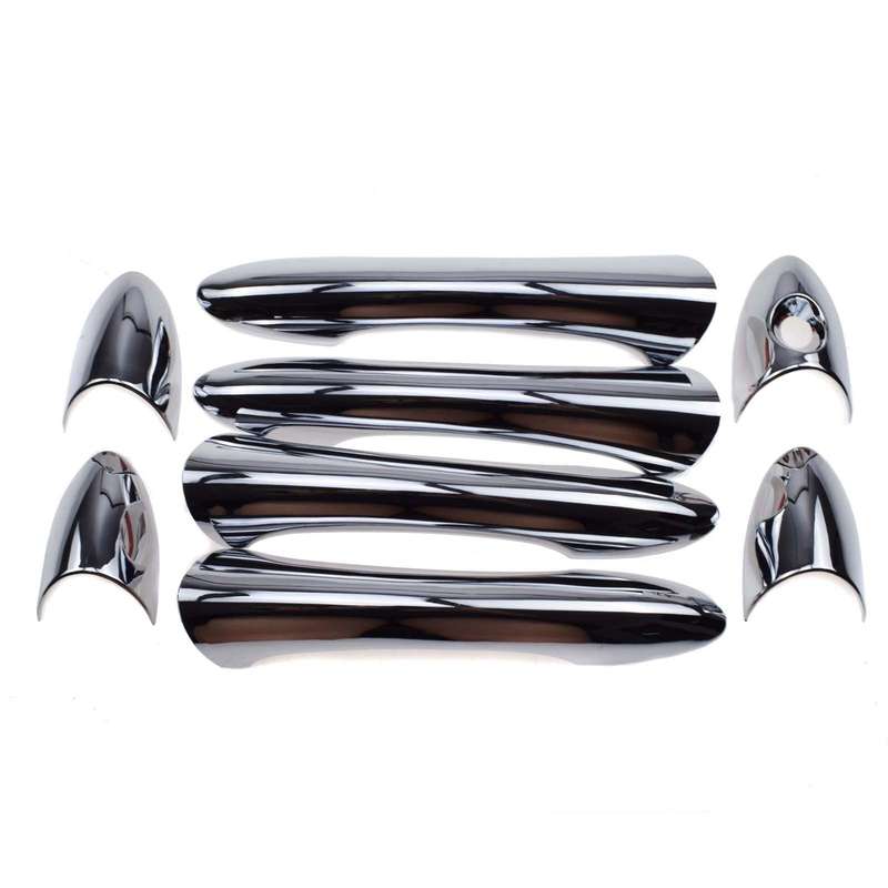 4PCS Outer Outside Door Handle Cover Covers Chrome NEW Fit For Hyundai Sonata