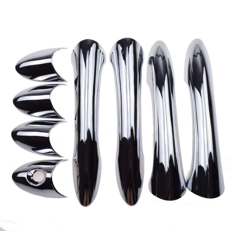 4PCS Outer Outside Door Handle Cover Covers Chrome NEW Fit For Hyundai Sonata