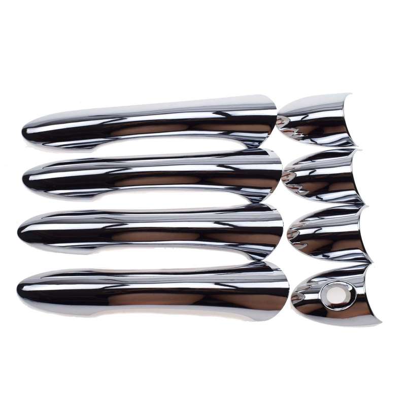 4PCS Outer Outside Door Handle Cover Covers Chrome NEW Fit For Hyundai Sonata