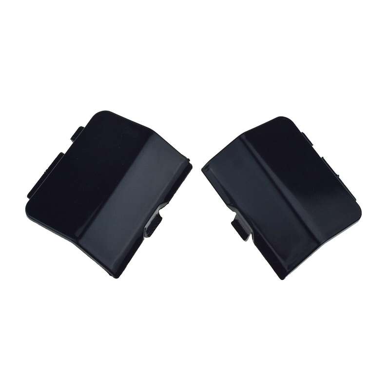 Rear Left &amp; Right Bumper Tow Hook Cover Cap Black Pair For Mazda 6 2013-2018