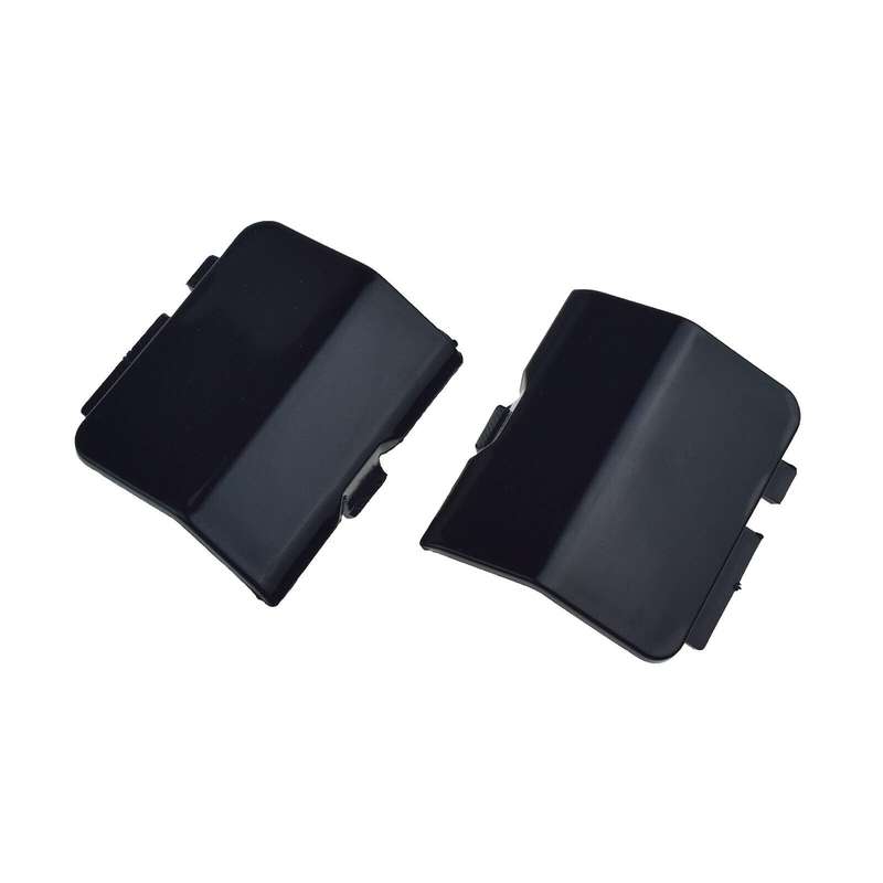Rear Left &amp; Right Bumper Tow Hook Cover Cap Black Pair For Mazda 6 2013-2018