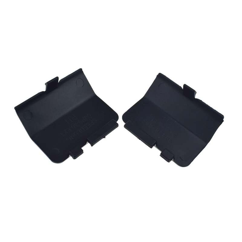 Rear Left &amp; Right Bumper Tow Hook Cover Cap Black Pair For Mazda 6 2013-2018