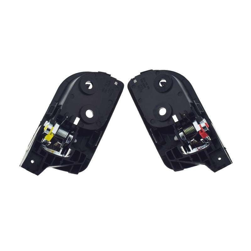 Rear Left &amp; Right Interior Door Handles Chrome Pair For Honda Accord 2003-2007