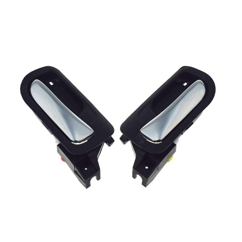 Rear Left &amp; Right Interior Door Handles Chrome Pair For Honda Accord 2003-2007