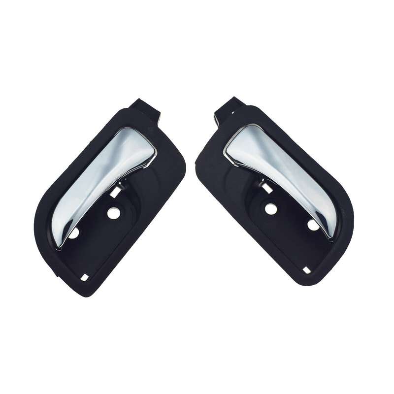 Rear Left &amp; Right Interior Door Handles Chrome Pair For Honda Accord 2003-2007