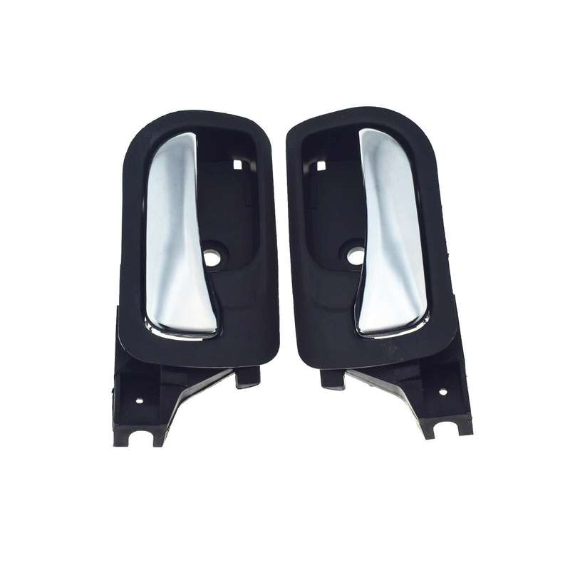 Rear Left &amp; Right Interior Door Handles Chrome Pair For Honda Accord 2003-2007