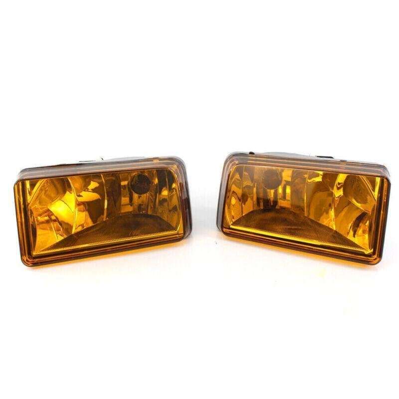 One Pair Fit for 07-13 Chevy Silverado Tahoe Avalanche Bumper Fog LightsAmber