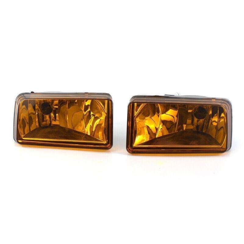 One Pair Fit for 07-13 Chevy Silverado Tahoe Avalanche Bumper Fog LightsAmber