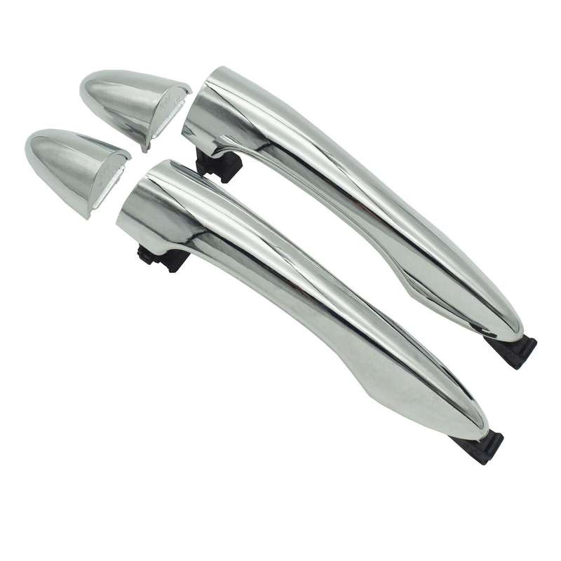 Rear Left &amp; Right Exterior Door Handles Chrome Pair For Kia Sportage 2011-2016