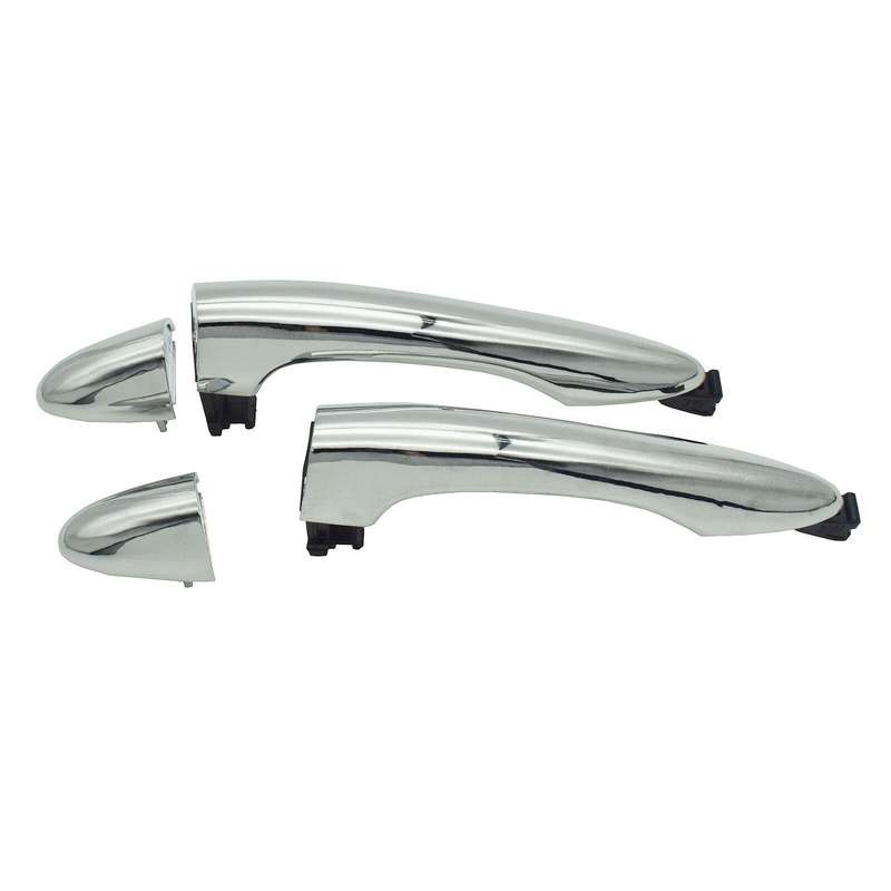 Rear Left &amp; Right Exterior Door Handles Chrome Pair For Kia Sportage 2011-2016