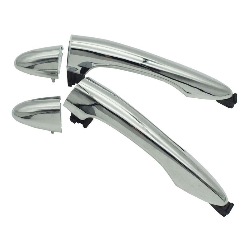 Rear Left &amp; Right Exterior Door Handles Chrome Pair For Kia Sportage 2011-2016