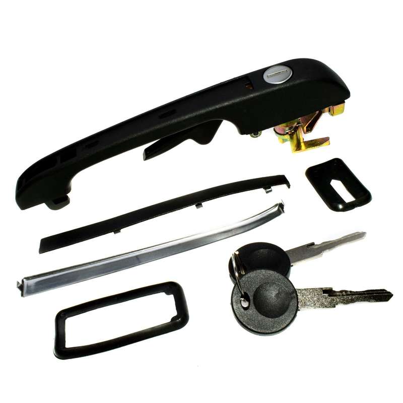 For VW Golf Rabbit Door Handle Front Right Passenger Outside Key 191837206A New