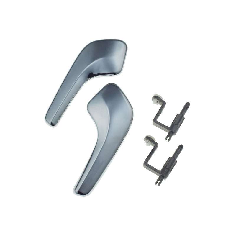 Left &amp; Right Interior Door Handles Chrome Pair For VAUXHALL CORSA D 2006-2016