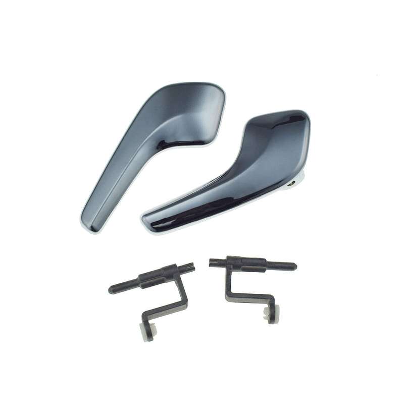 Left &amp; Right Interior Door Handles Chrome Pair For VAUXHALL CORSA D 2006-2016