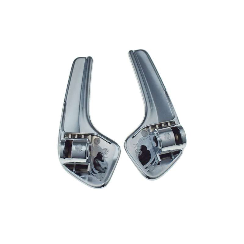 Left &amp; Right Interior Door Handles Chrome Pair For VAUXHALL CORSA D 2006-2016