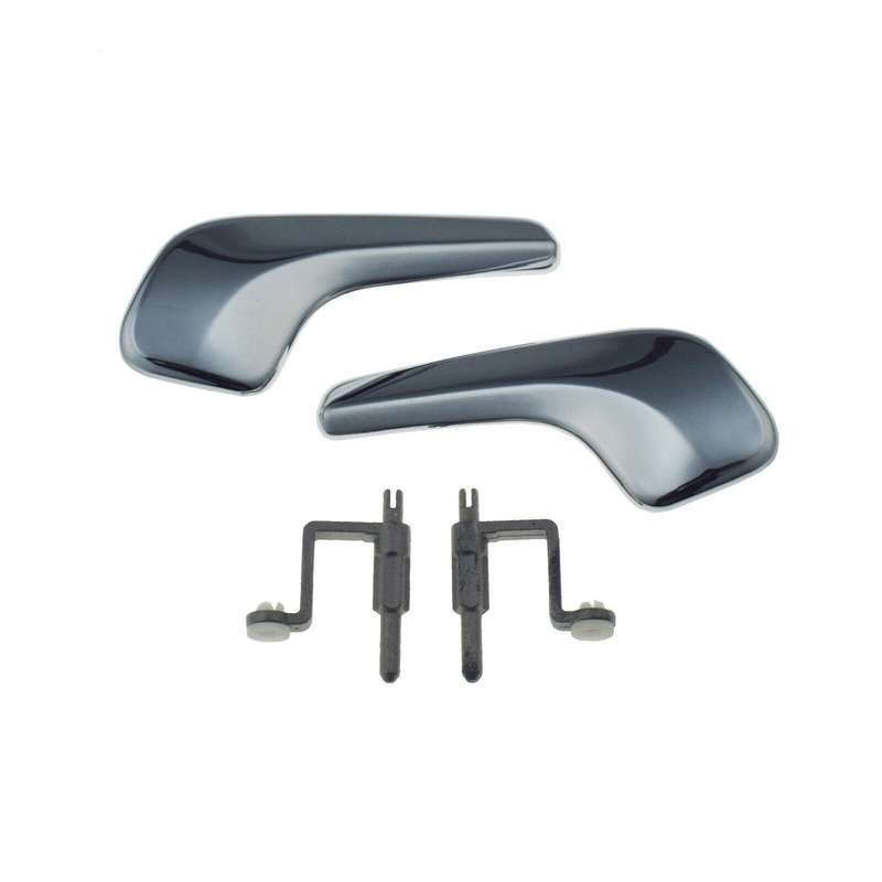 Left &amp; Right Interior Door Handles Chrome Pair For VAUXHALL CORSA D 2006-2016