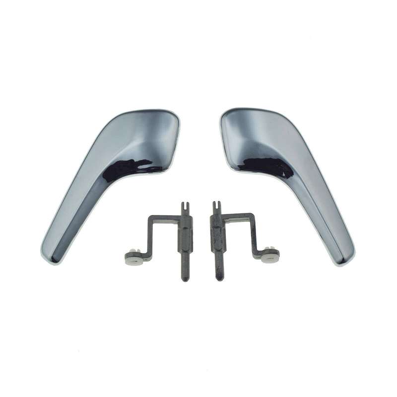 Left &amp; Right Interior Door Handles Chrome Pair For VAUXHALL CORSA D 2006-2016