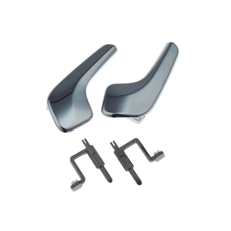 Left &amp; Right Interior Door Handles Chrome Pair For VAUXHALL CORSA D 2006-2016