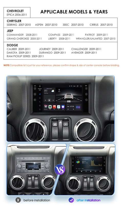 Android 12 Car Stereo For Dodge Journey Caliber 2009-2011 8-Core 64GB Radio +DVR