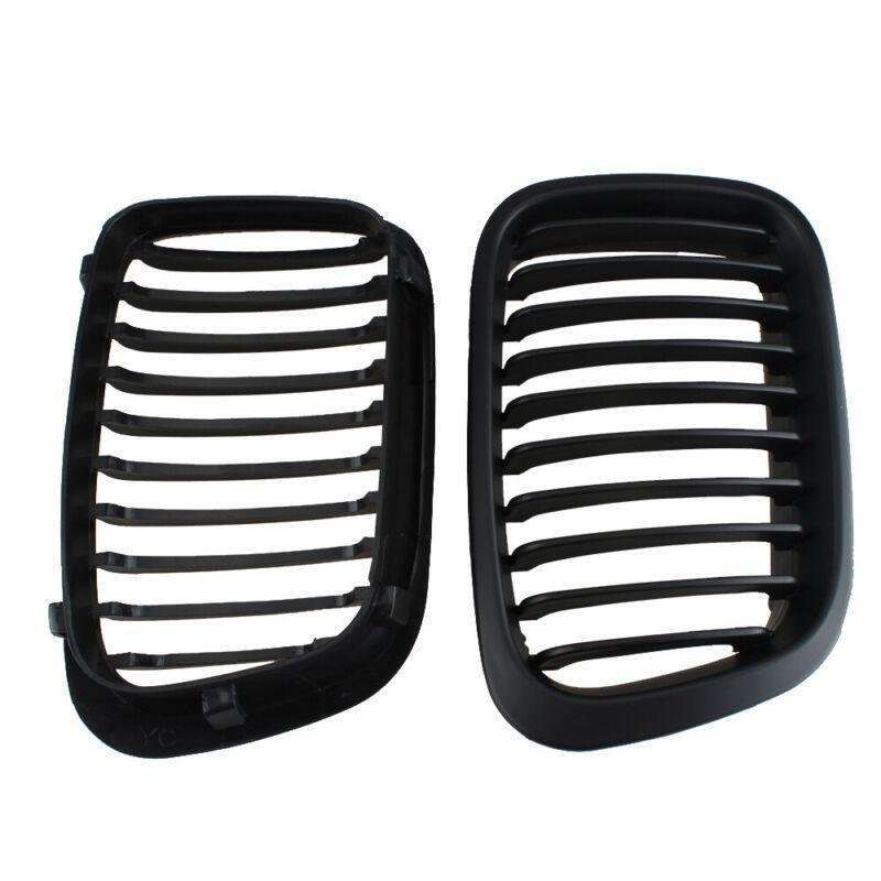 One Pair Matte Black Grille Kidney Grill fit for BMW E46 3 Series 4 Door 98-01