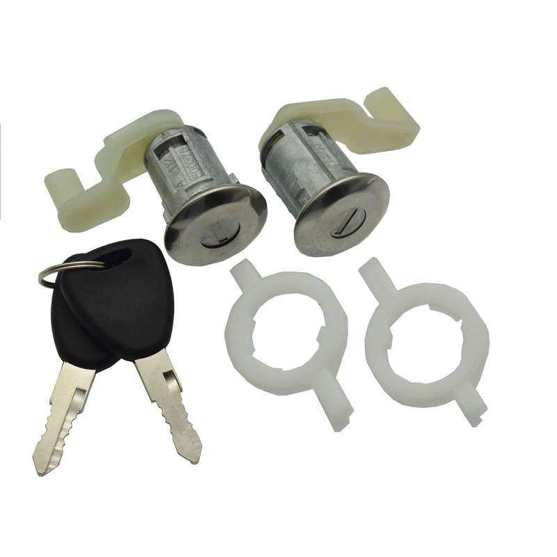 Door Lock Cylinder Kit 2PCS 7701472806 For Renault Thalia Logan Clio Sedan