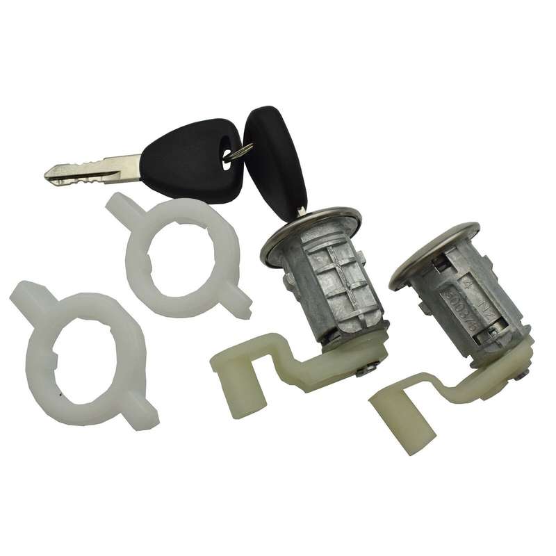 Door Lock Cylinder Kit 2PCS 7701472806 For Renault Thalia Logan Clio Sedan