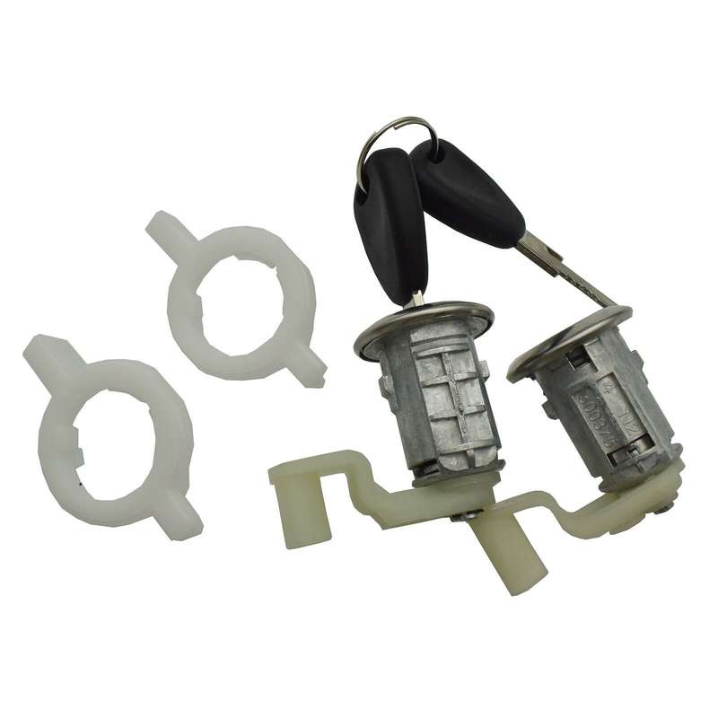 Door Lock Cylinder Kit 2PCS 7701472806 For Renault Thalia Logan Clio Sedan