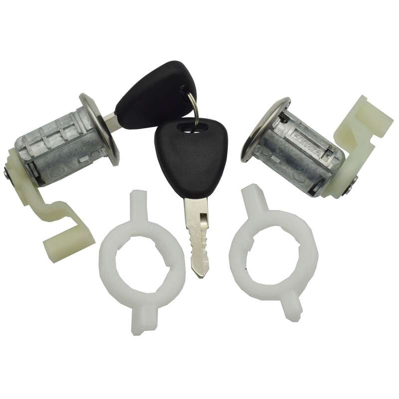 Door Lock Cylinder Kit 2PCS 7701472806 For Renault Thalia Logan Clio Sedan
