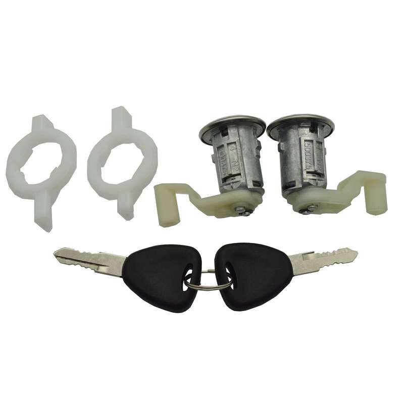 Door Lock Cylinder Kit 2PCS 7701472806 For Renault Thalia Logan Clio Sedan