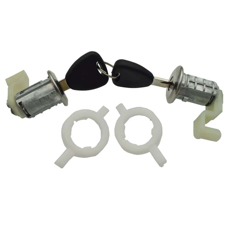Door Lock Cylinder Kit 2PCS 7701472806 For Renault Thalia Logan Clio Sedan