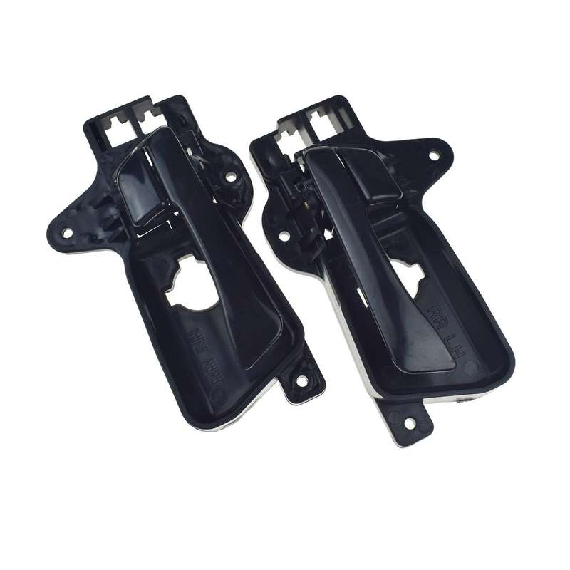 Rear Left &amp; Right Interior Door Handles Black Pair For Hyundai Elantra 2009-2012