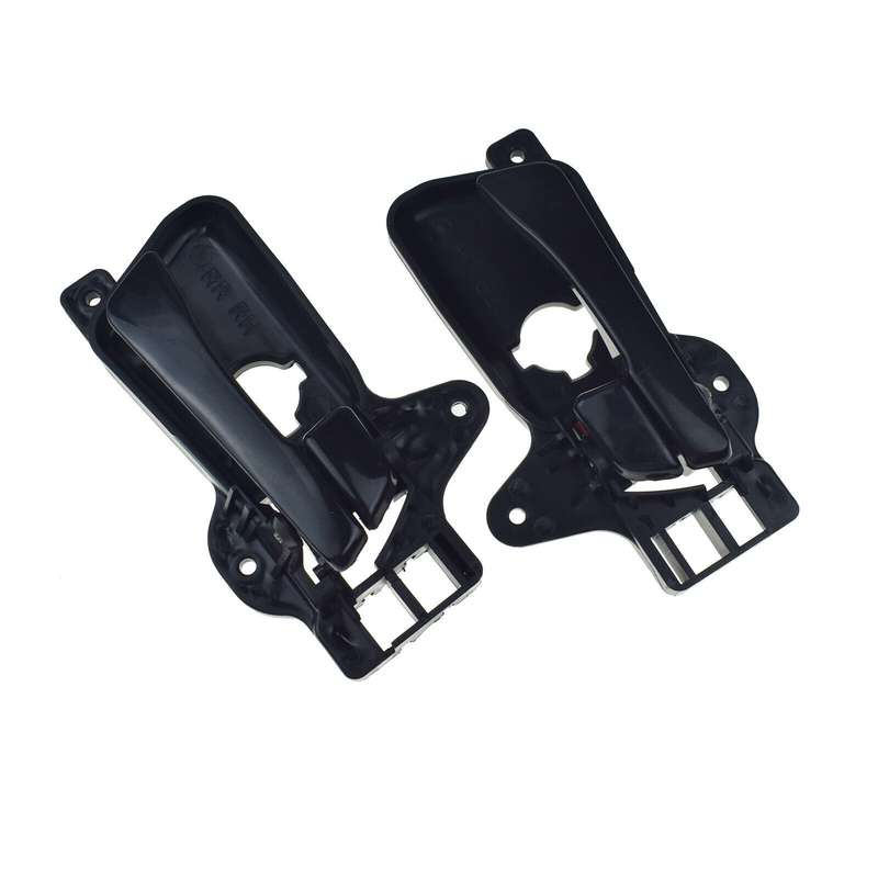 Rear Left &amp; Right Interior Door Handles Black Pair For Hyundai Elantra 2009-2012