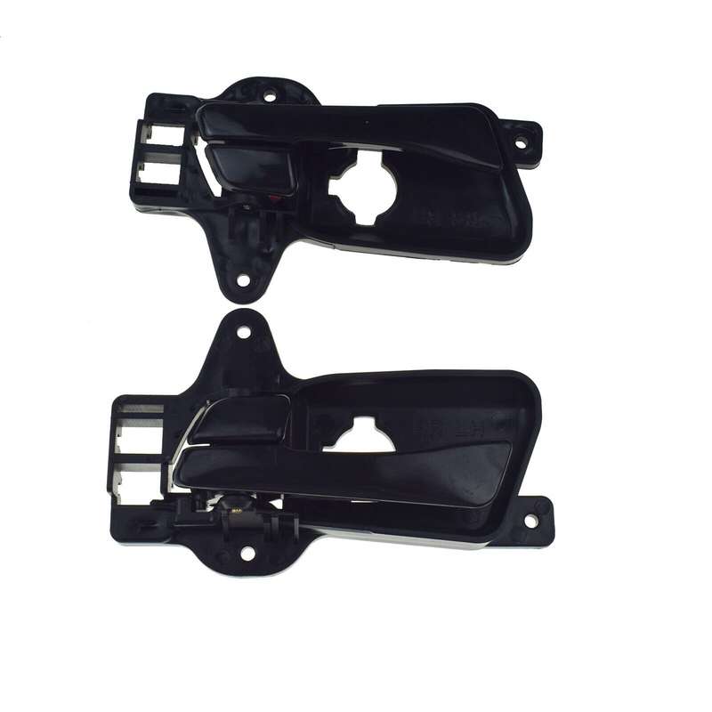 Rear Left &amp; Right Interior Door Handles Black Pair For Hyundai Elantra 2009-2012