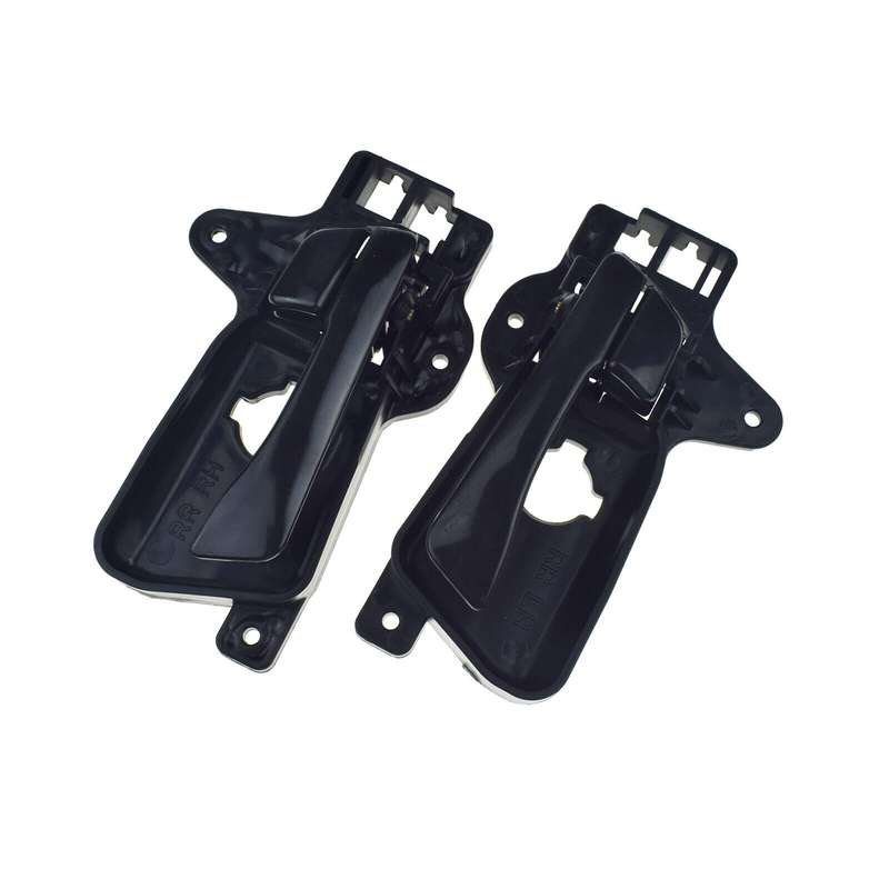 Rear Left &amp; Right Interior Door Handles Black Pair For Hyundai Elantra 2009-2012