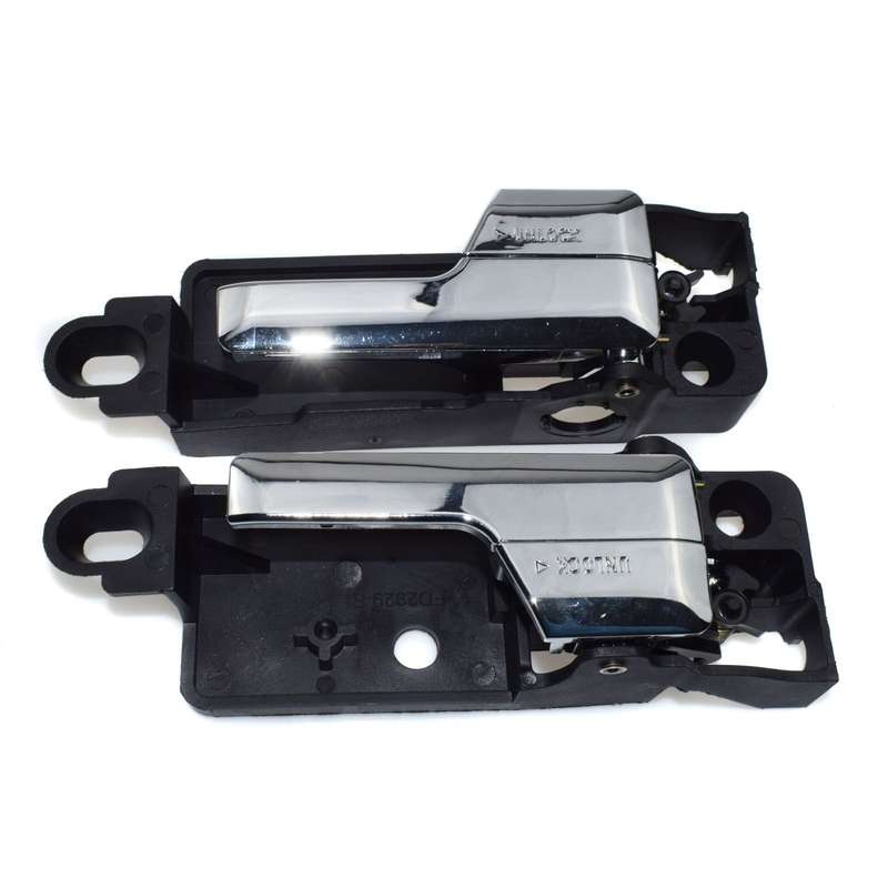 Rear Left &amp; Right Inside Interior Chrome Door Handle For Ford Fusion Lincoln New