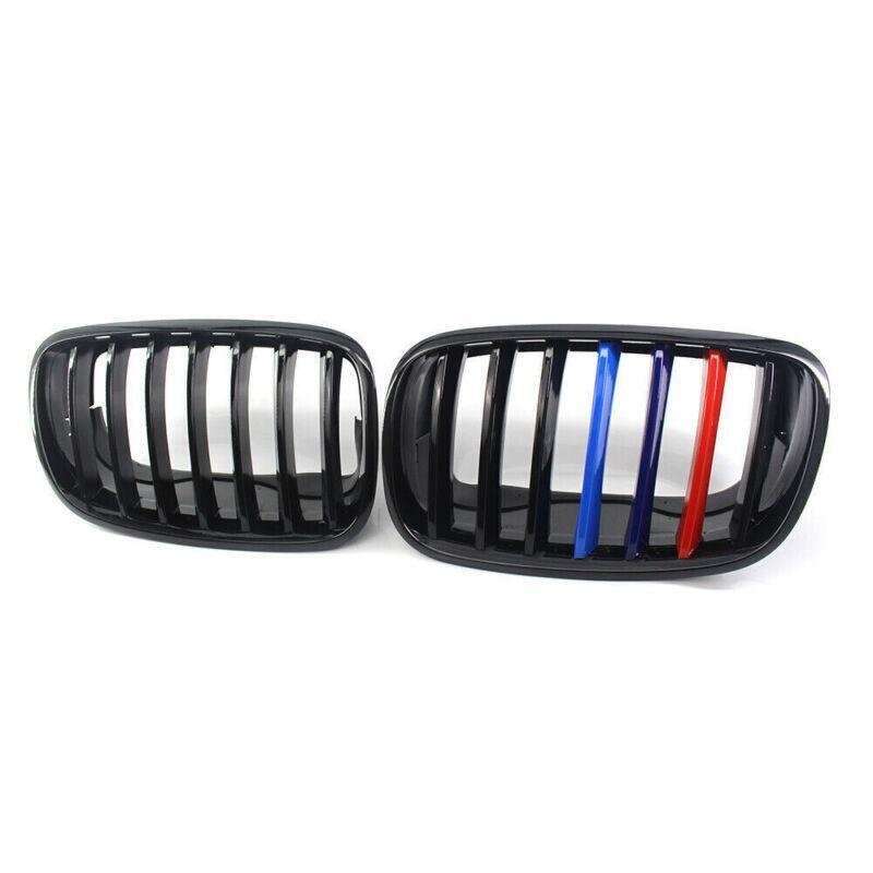 2X/Set Shiny Black M Look Car Front Grille for BMW X5 E70 X6 E71 07-13 SUV Grill