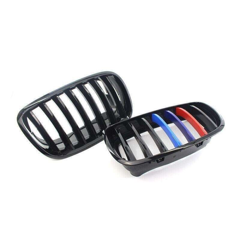 2X/Set Shiny Black M Look Car Front Grille for BMW X5 E70 X6 E71 07-13 SUV Grill