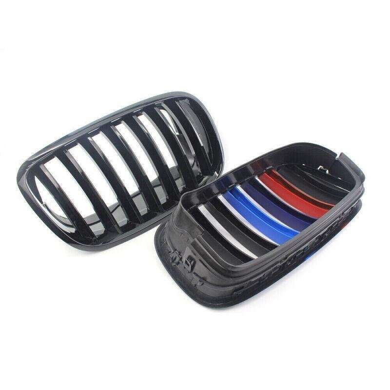 2X/Set Shiny Black M Look Car Front Grille for BMW X5 E70 X6 E71 07-13 SUV Grill