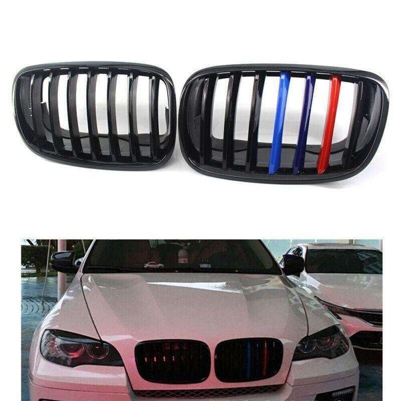 2X/Set Shiny Black M Look Car Front Grille for BMW X5 E70 X6 E71 07-13 SUV Grill